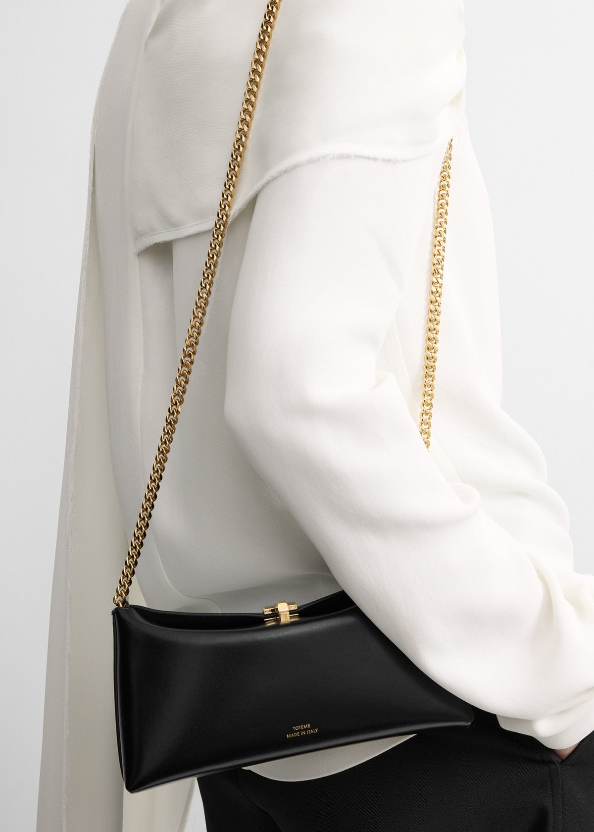 T-lock leather slim black