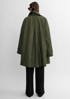 Car coat washed army green