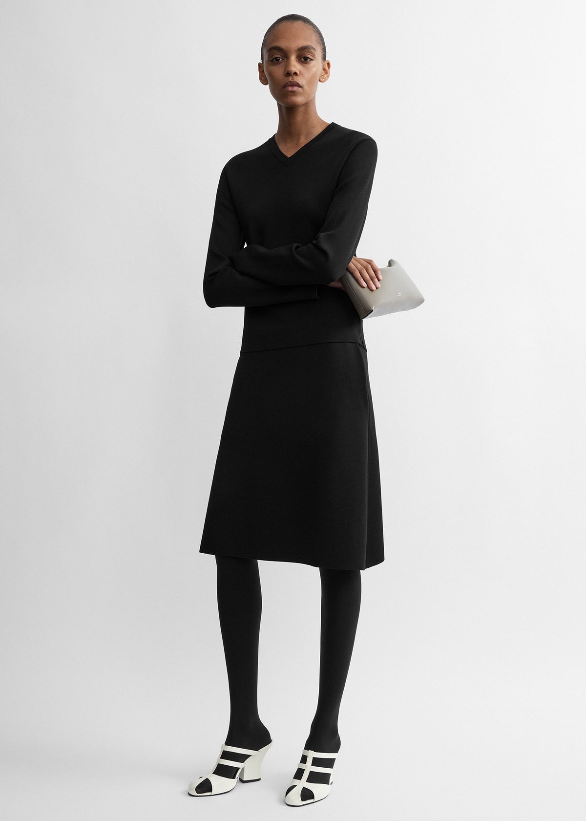 Knit skirt black