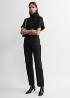 Slim evening trousers black