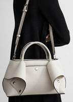 Small mercer leather tote stone/red