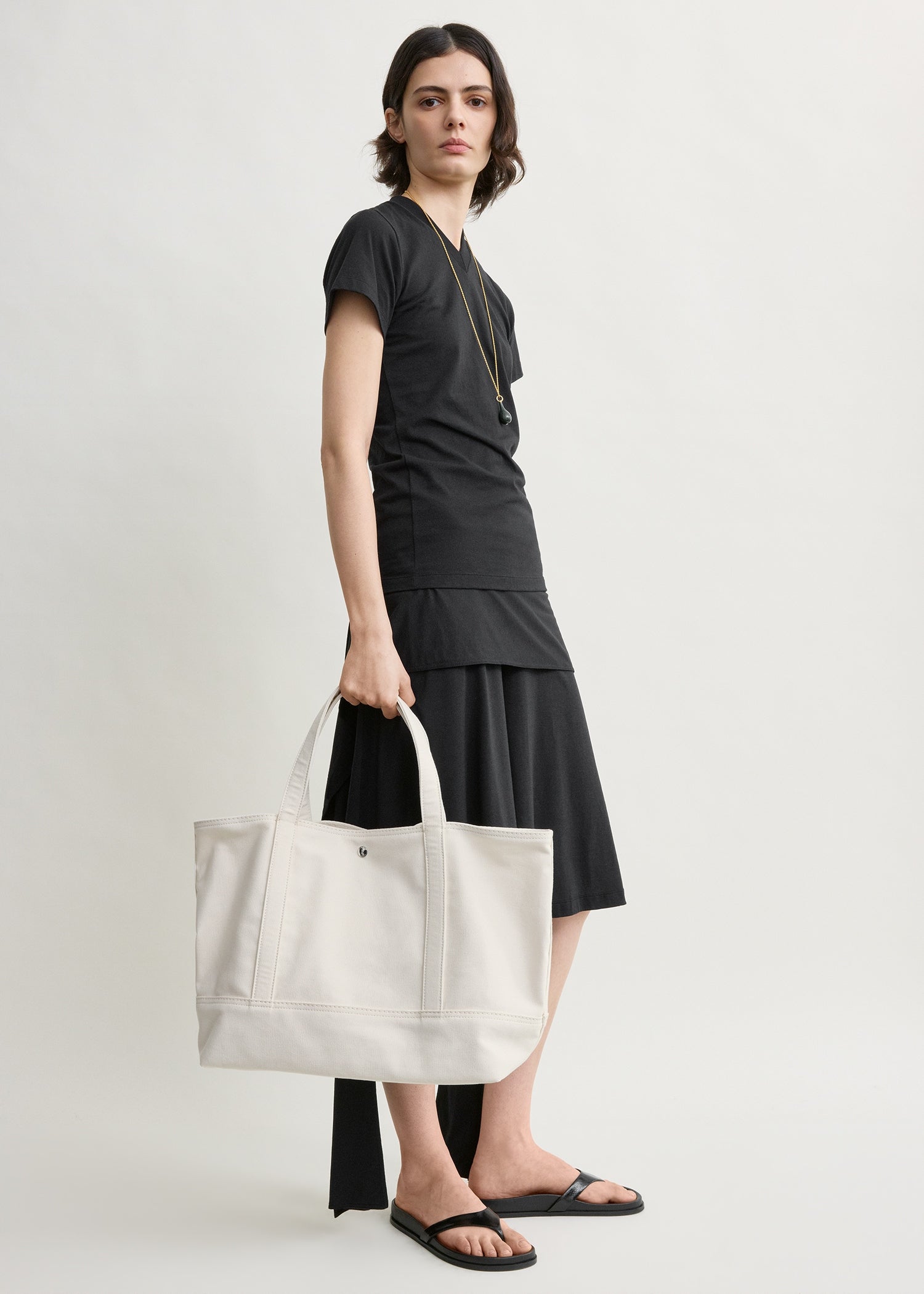 Beach tote ecru