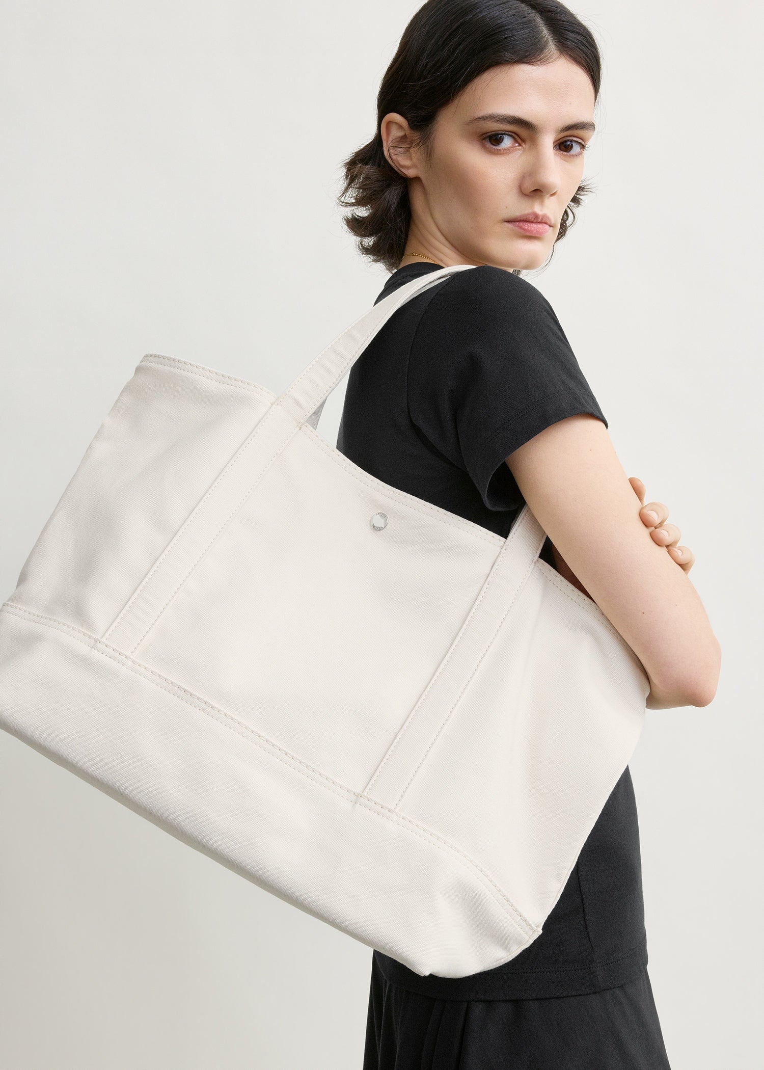 Beach tote ecru