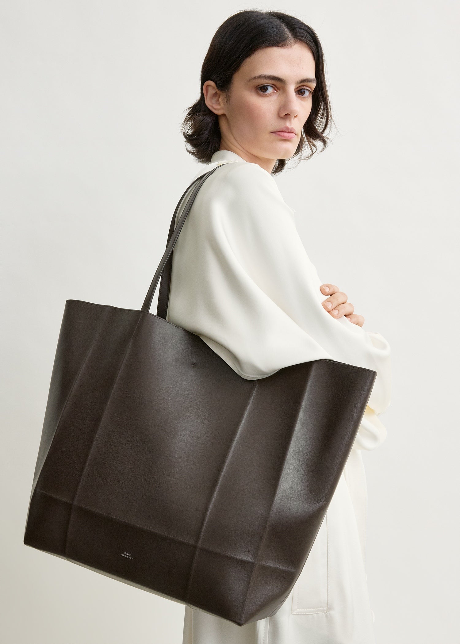 Roam leather tote brown
