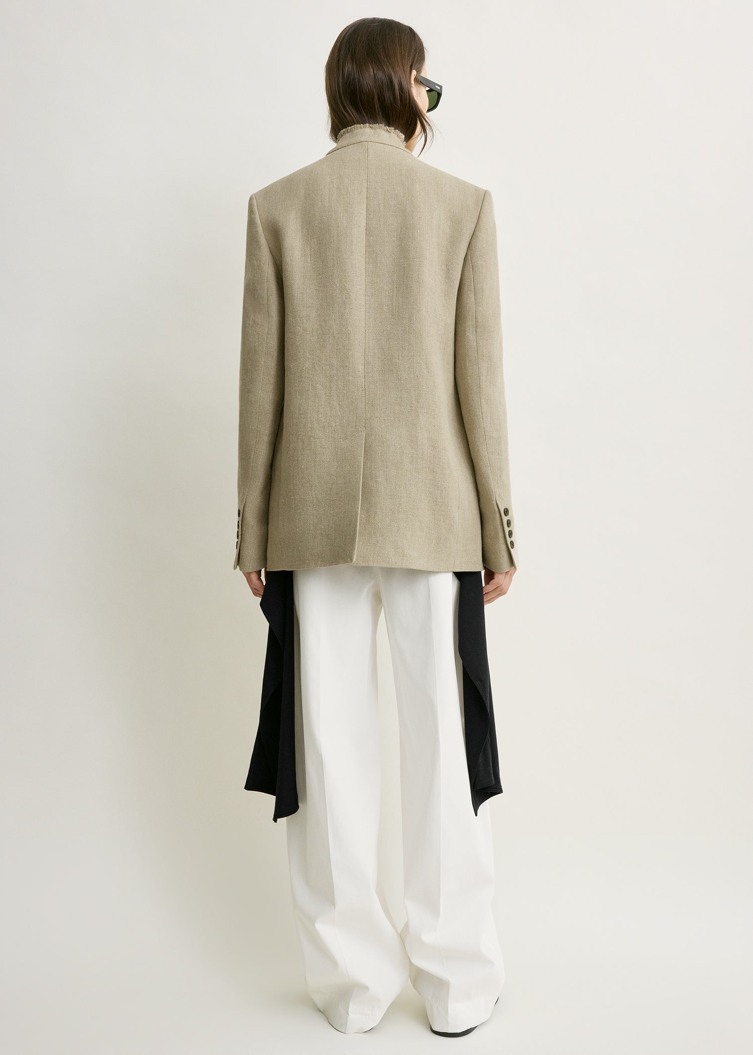 Raw lapel jacket beige – TOTEME