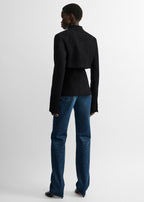 Micro blazer black