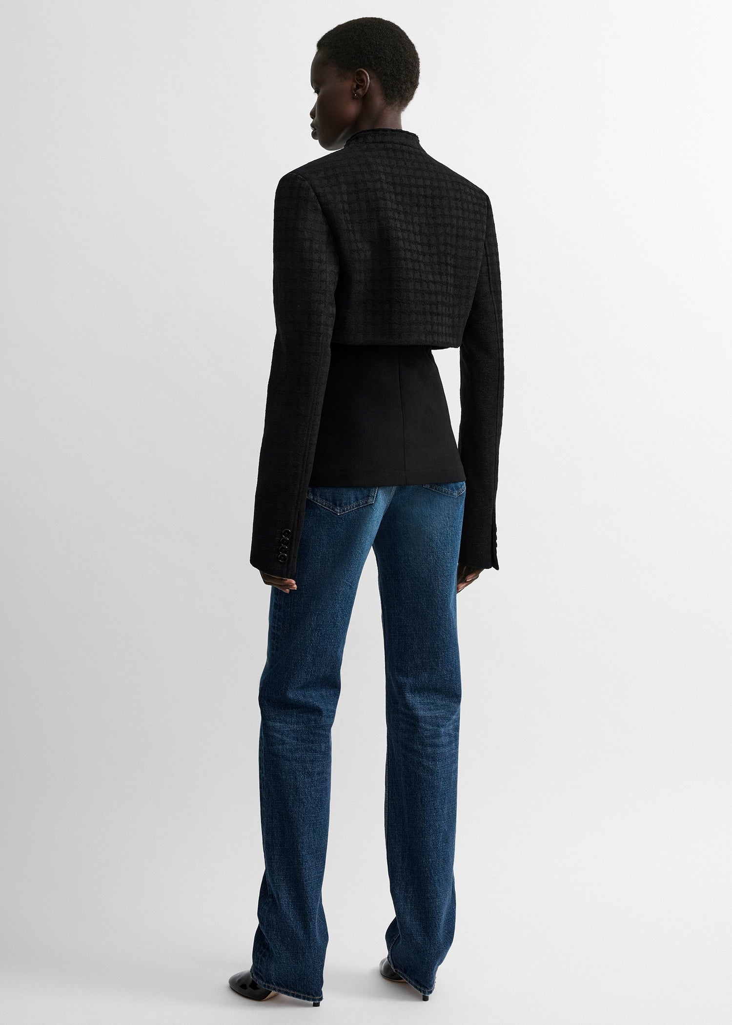 Micro blazer black