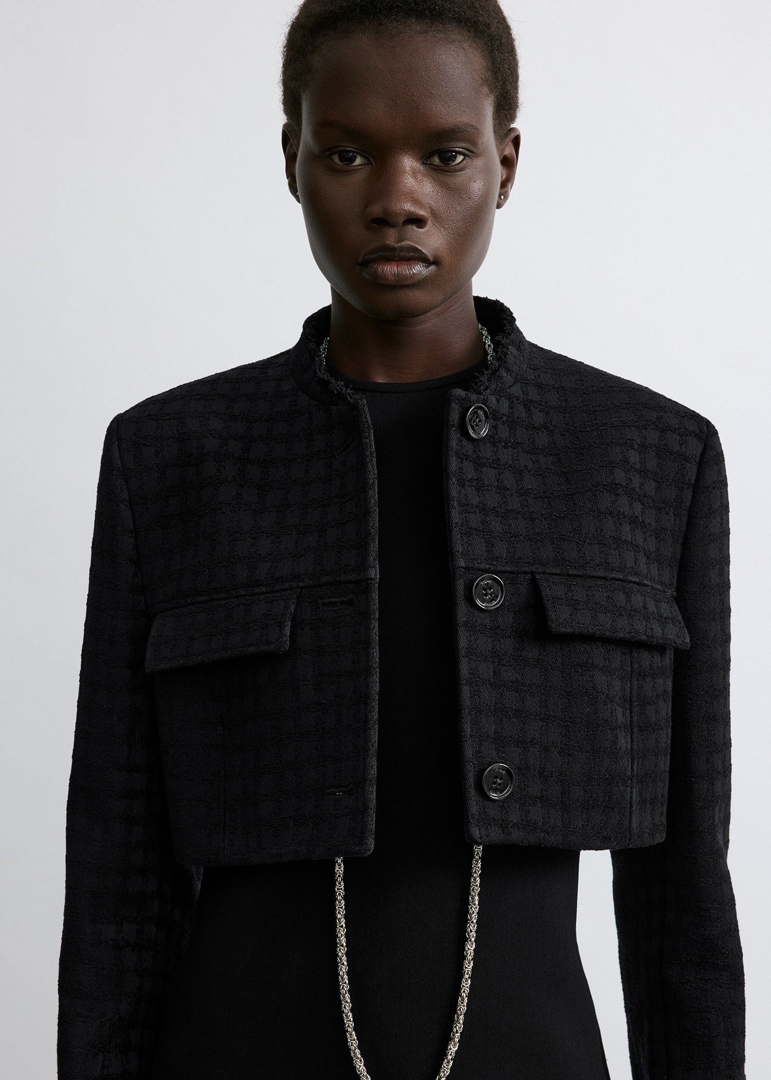 Micro blazer black