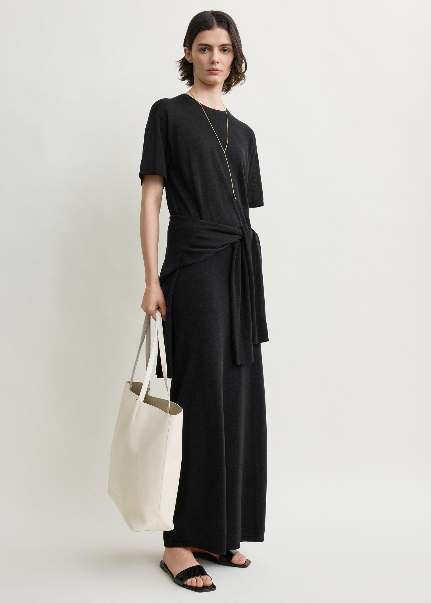 Long knit skirt black from Toteme - $500