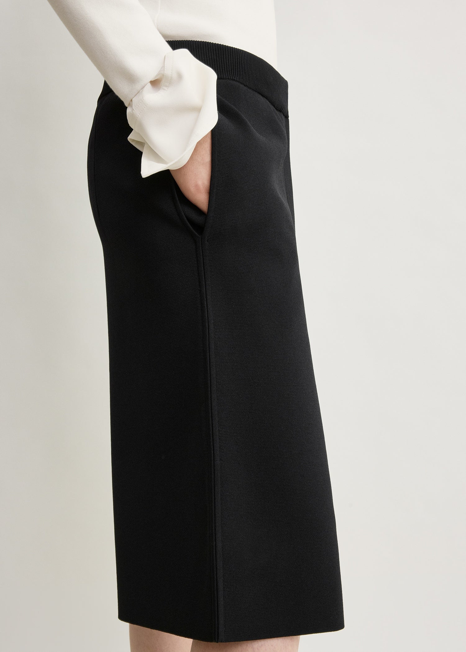 Knit shorts black