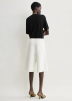 Knit shorts white