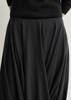 Cocoon skirt black