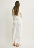 Cocoon skirt white petite