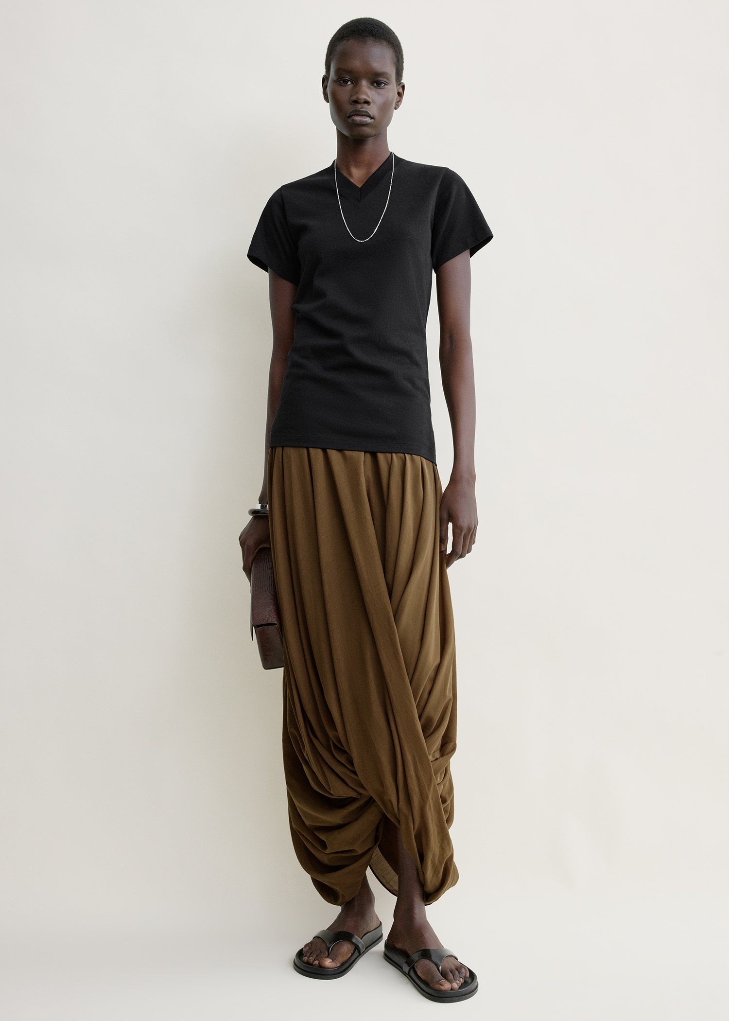 Cocoon skirt walnut petite