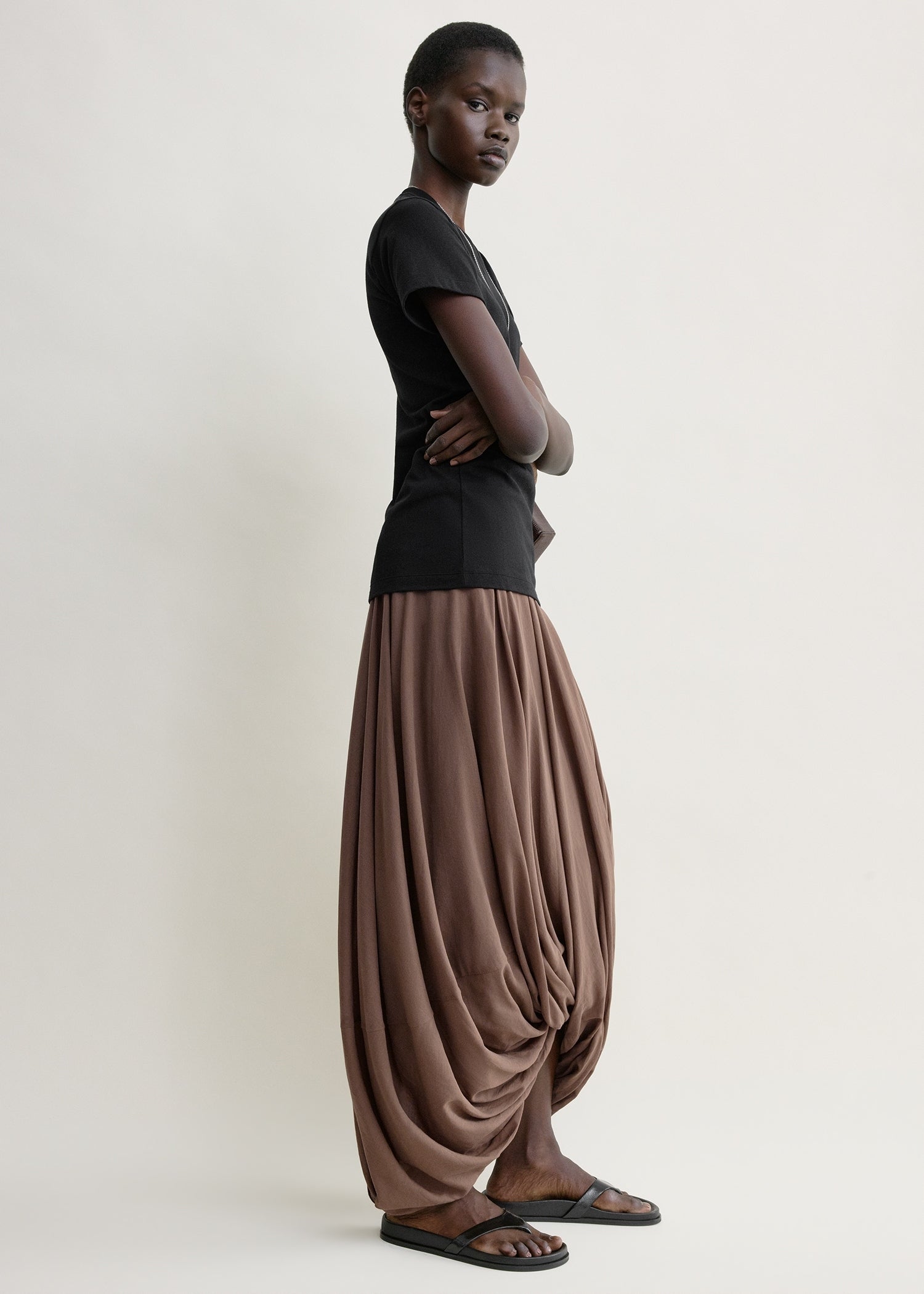 Cocoon skirt walnut petite