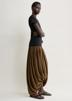 Cocoon skirt walnut