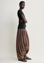Cocoon skirt walnut