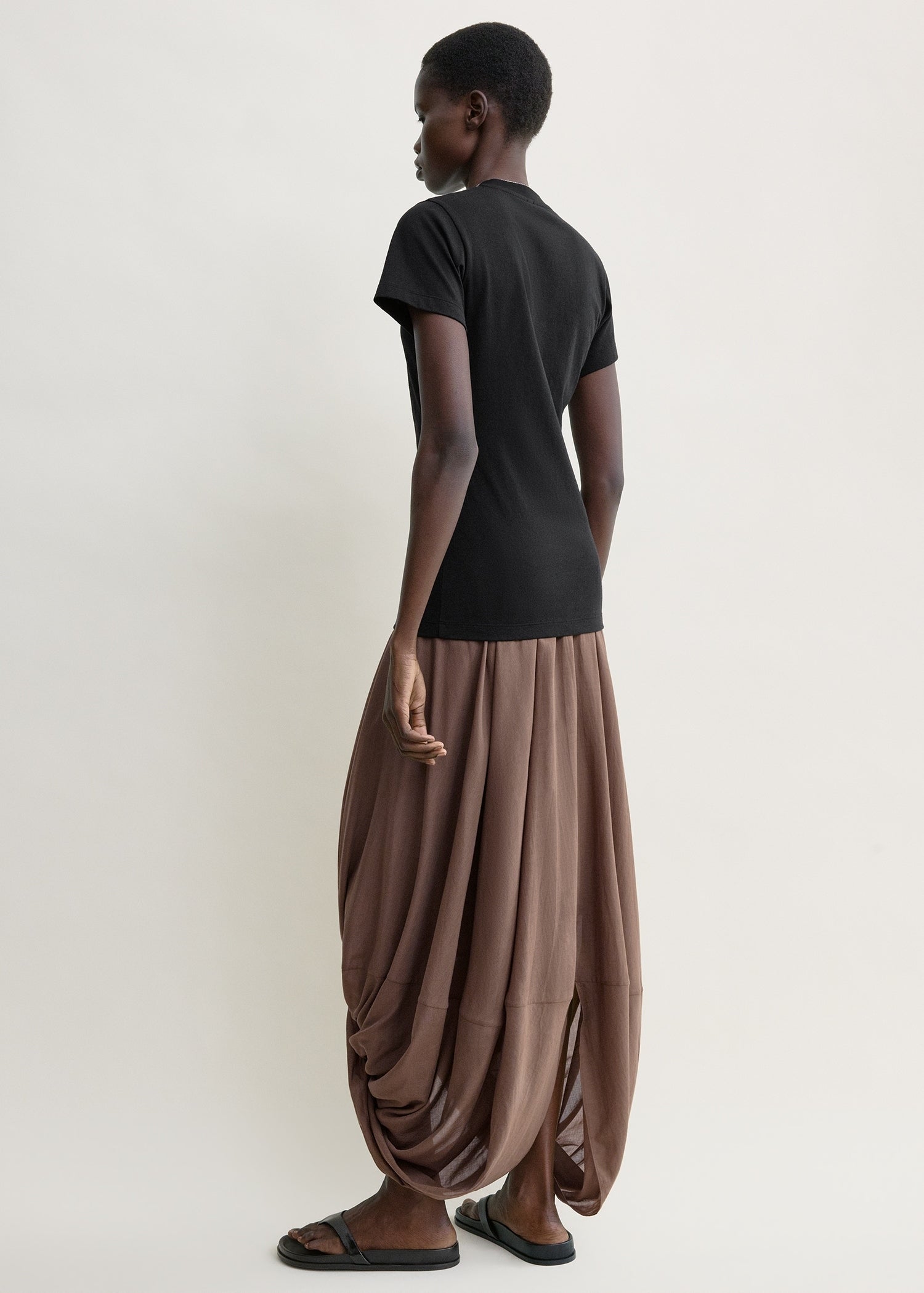 Cocoon skirt walnut petite