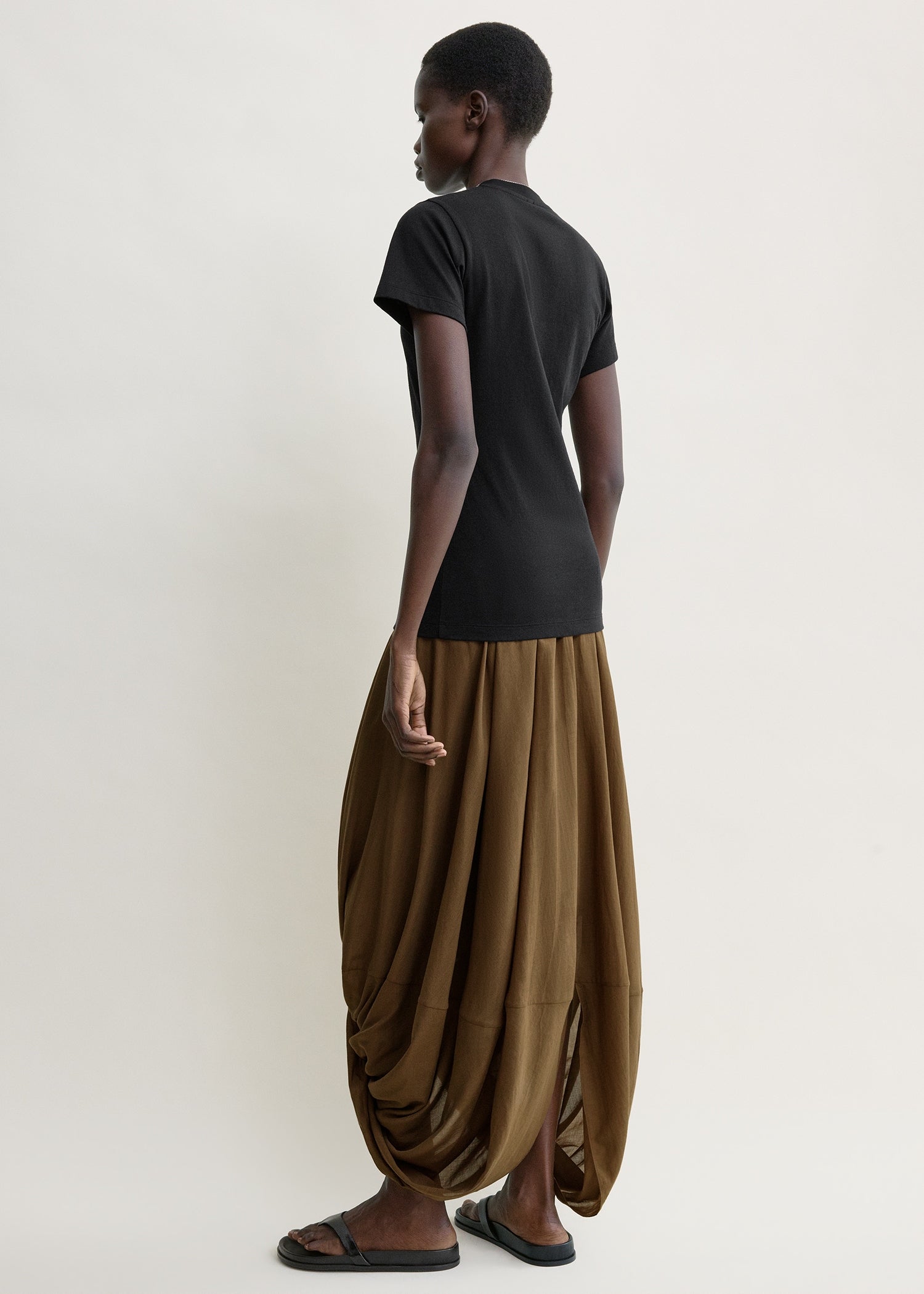 Cocoon skirt walnut