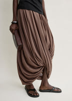 Cocoon skirt walnut