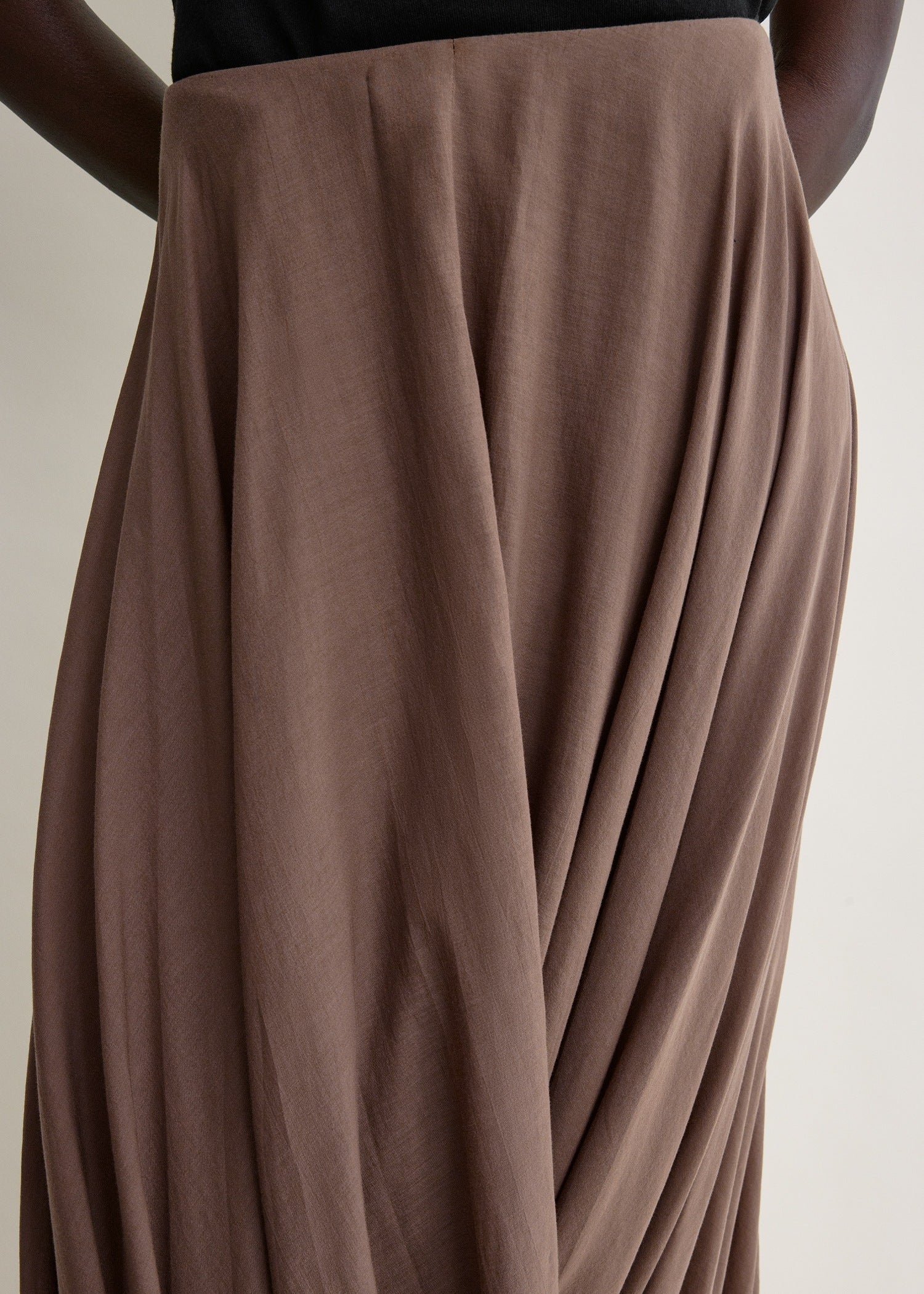 Cocoon skirt walnut petite