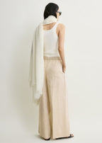 Wide summer trousers natural