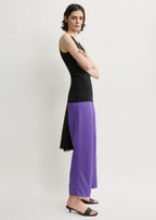 Fluid satin trousers violet