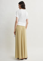 Flared jersey skirt chai petite