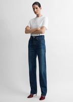 Classic slim denim full length faded blue
