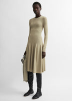 Sculpted knit dress sage