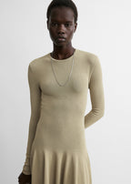 Sculpted knit dress sage