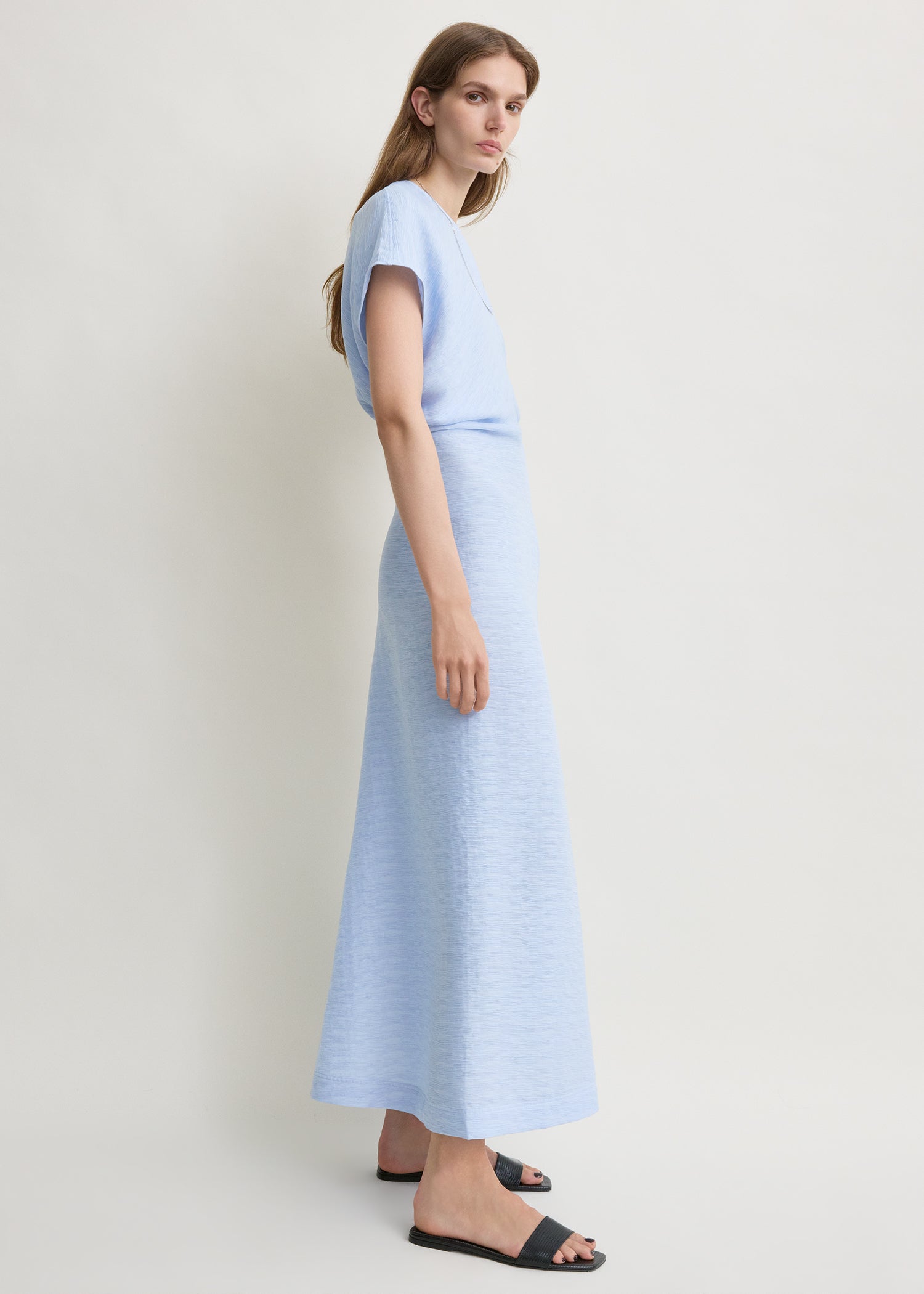 Slouch waist dress sky