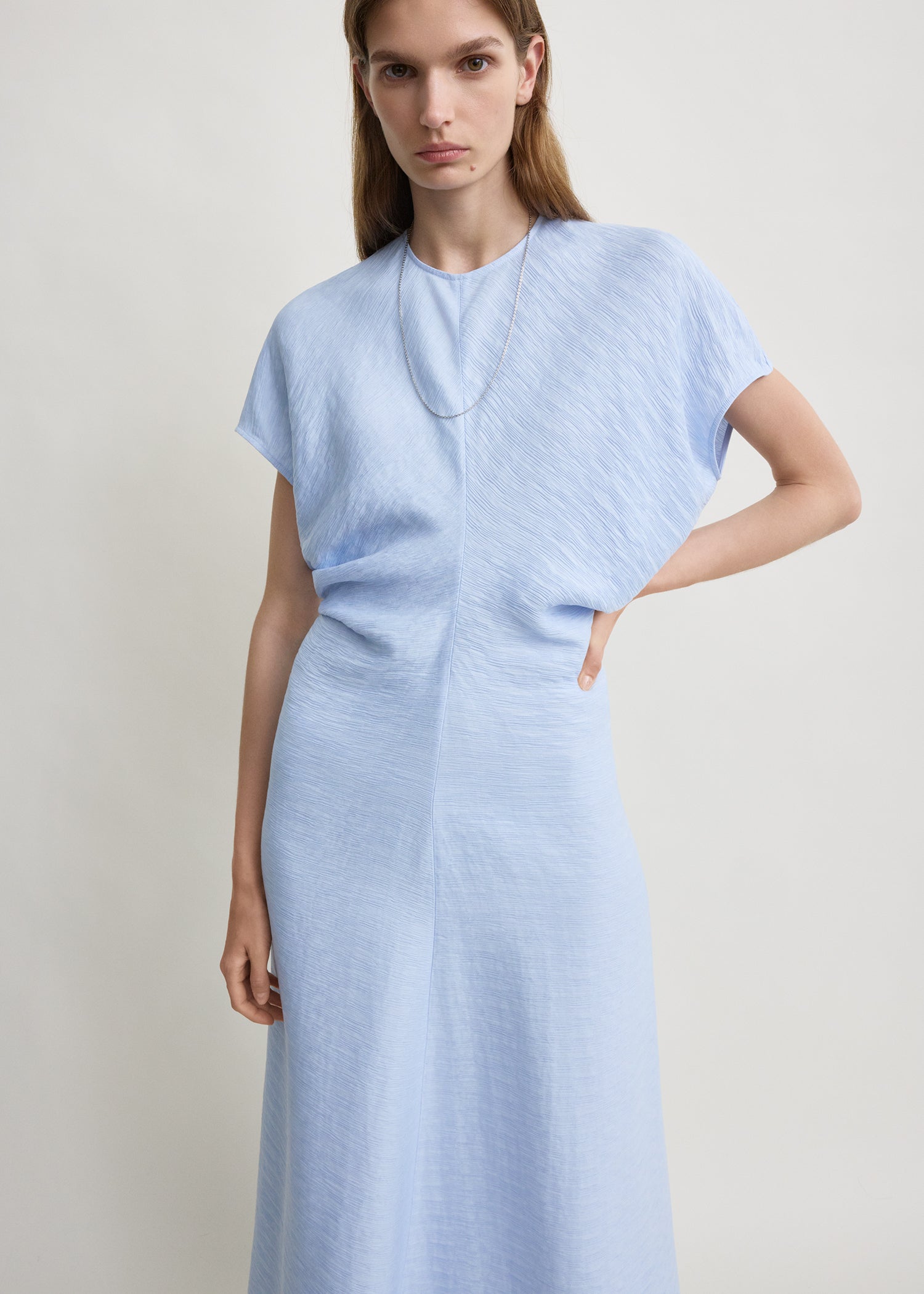 Slouch waist dress sky