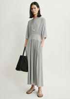 Jersey tee dress pale grey mélange