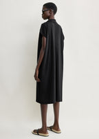Jersey shirtdress black