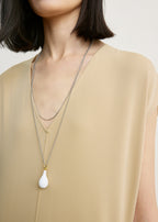 V-neck jersey dress chai petite