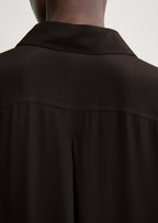 Silk shirtdress brown