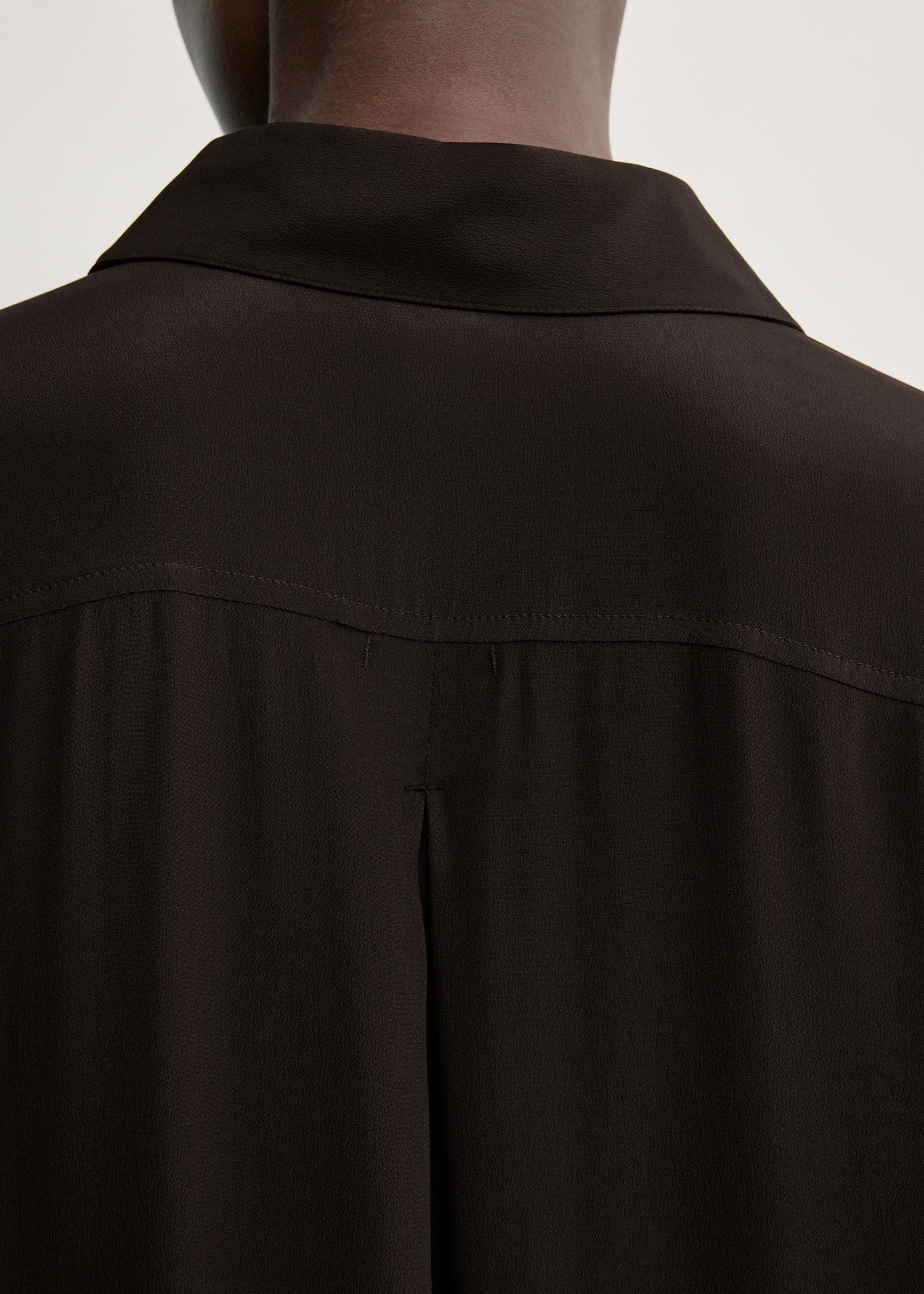 Silk shirtdress brown