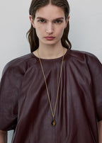 Medium tiger's eye drop necklace tiger's eye/gold