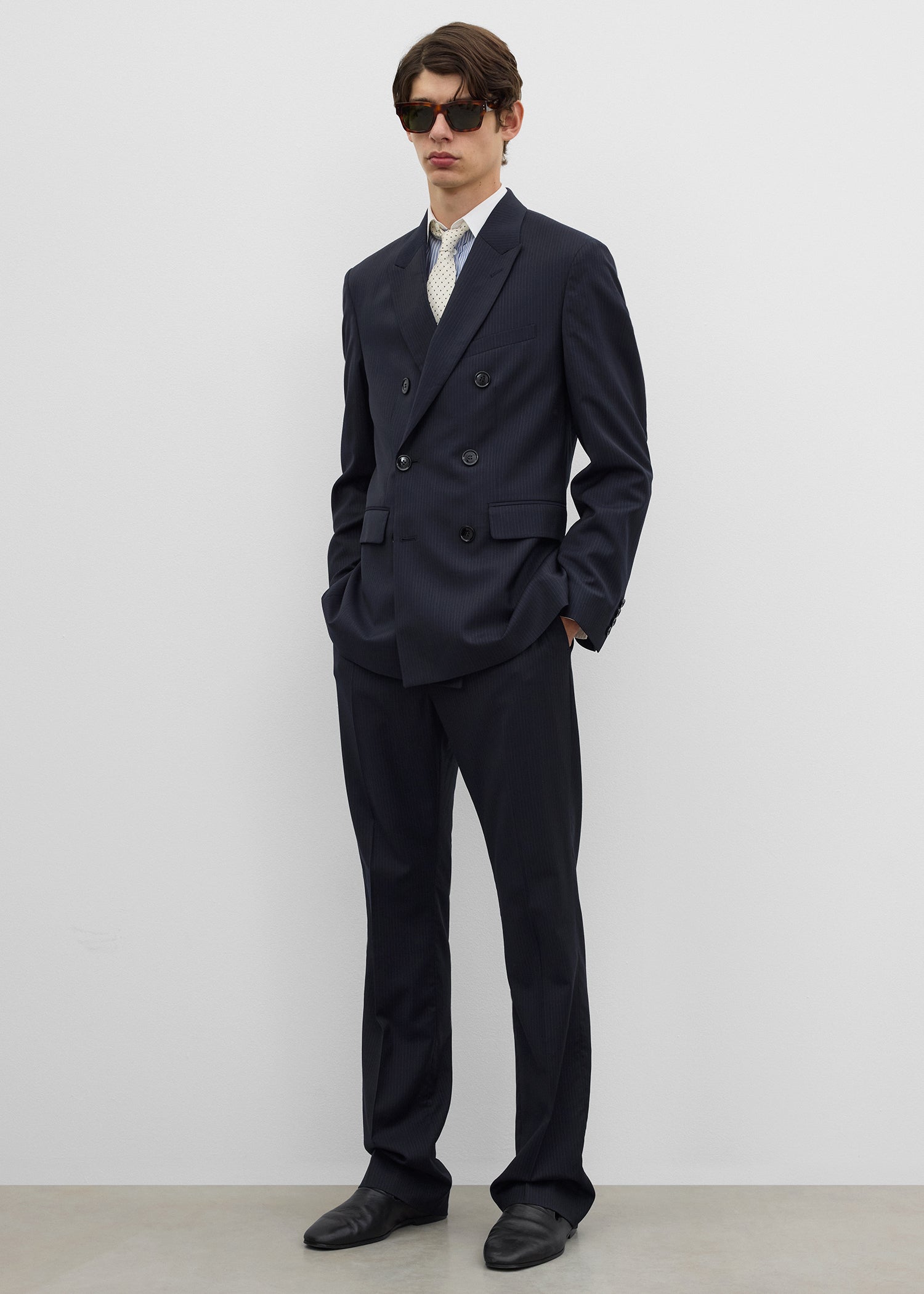 Boxy DB jacket navy