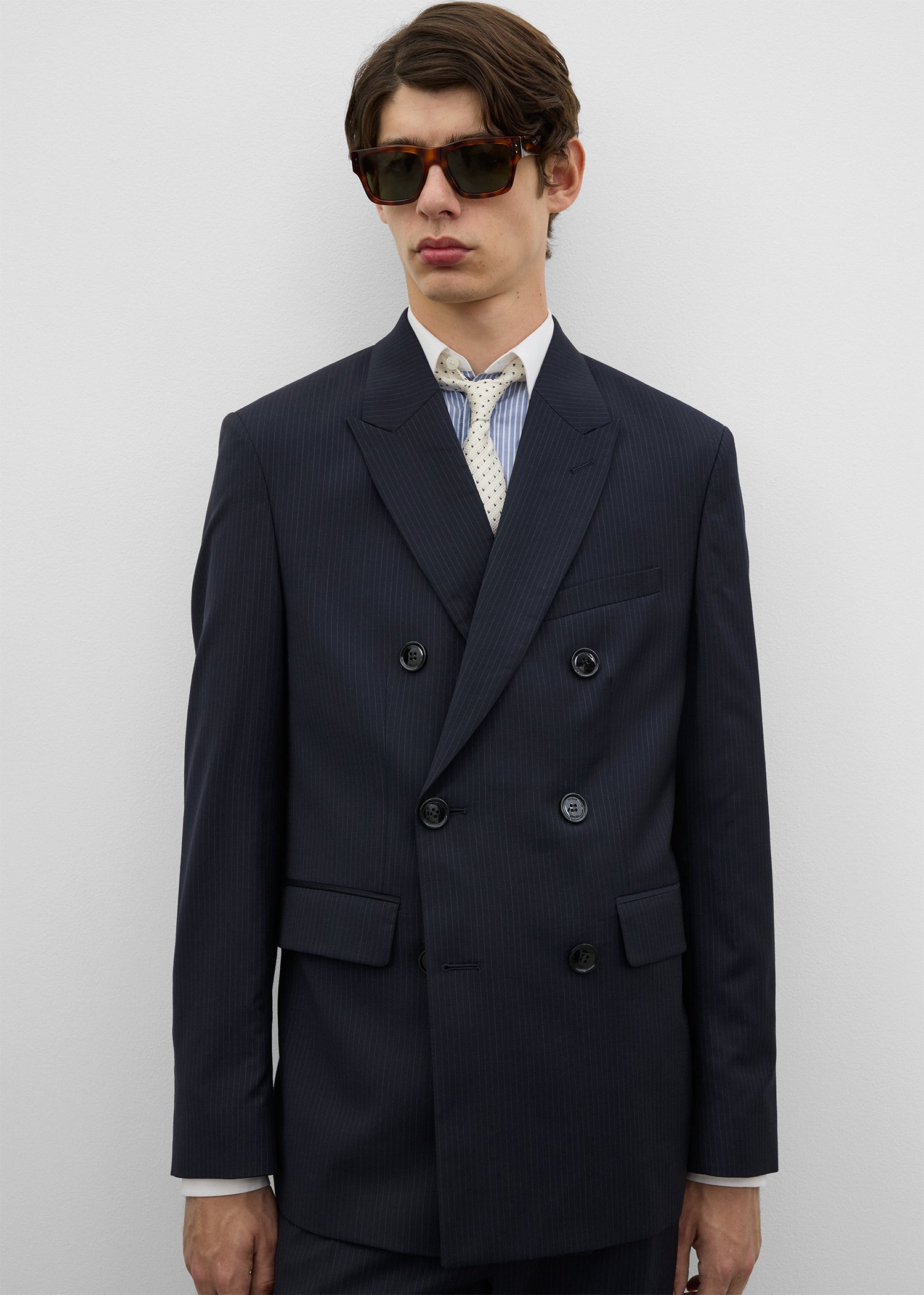 Boxy DB jacket navy