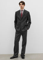 Classic SB flannel jacket charcoal melange