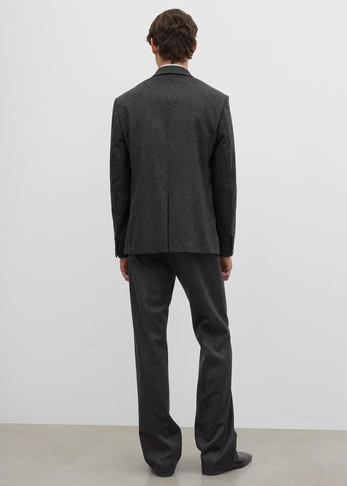 Classic SB flannel jacket charcoal melange