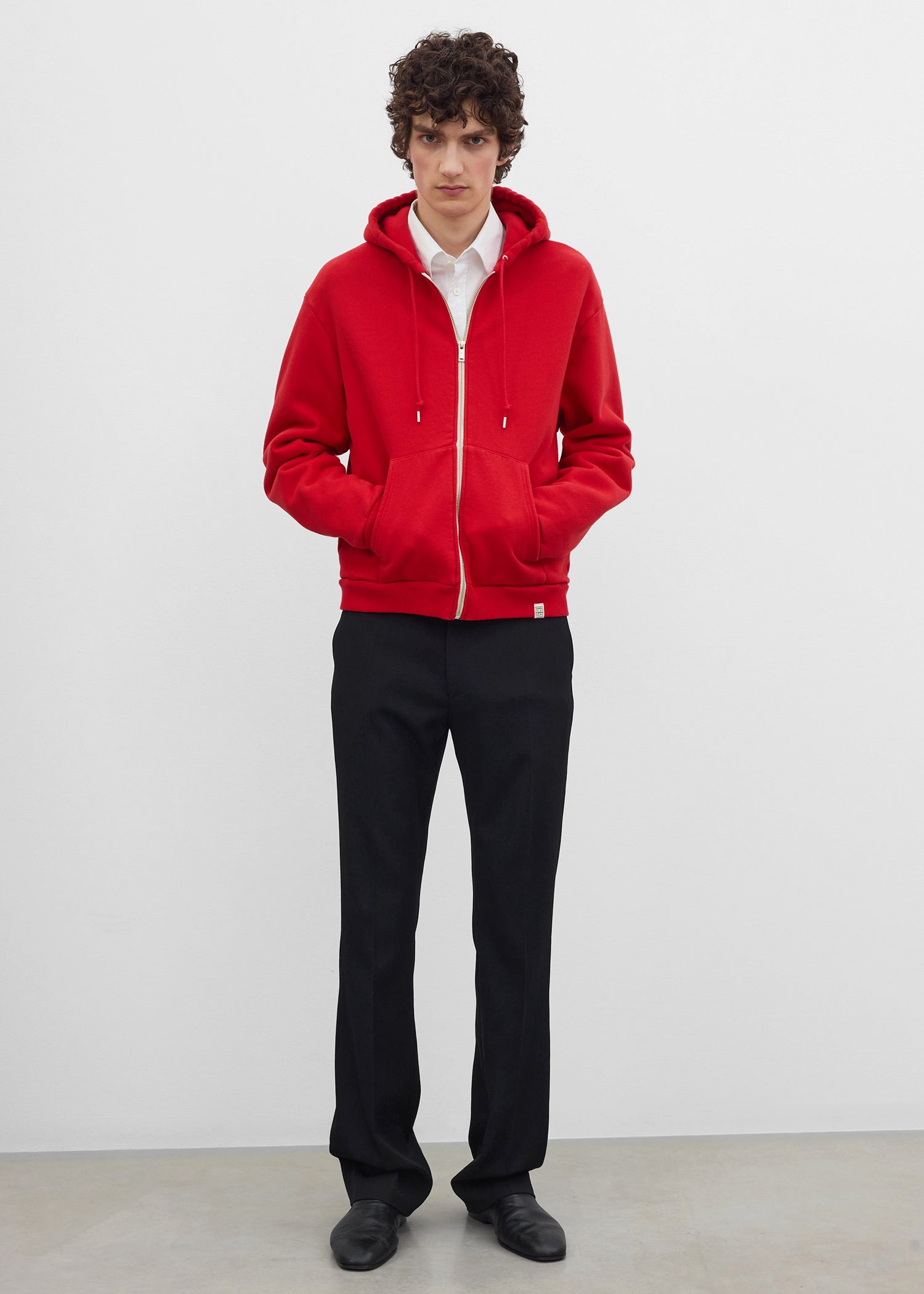 Zip hoodie red