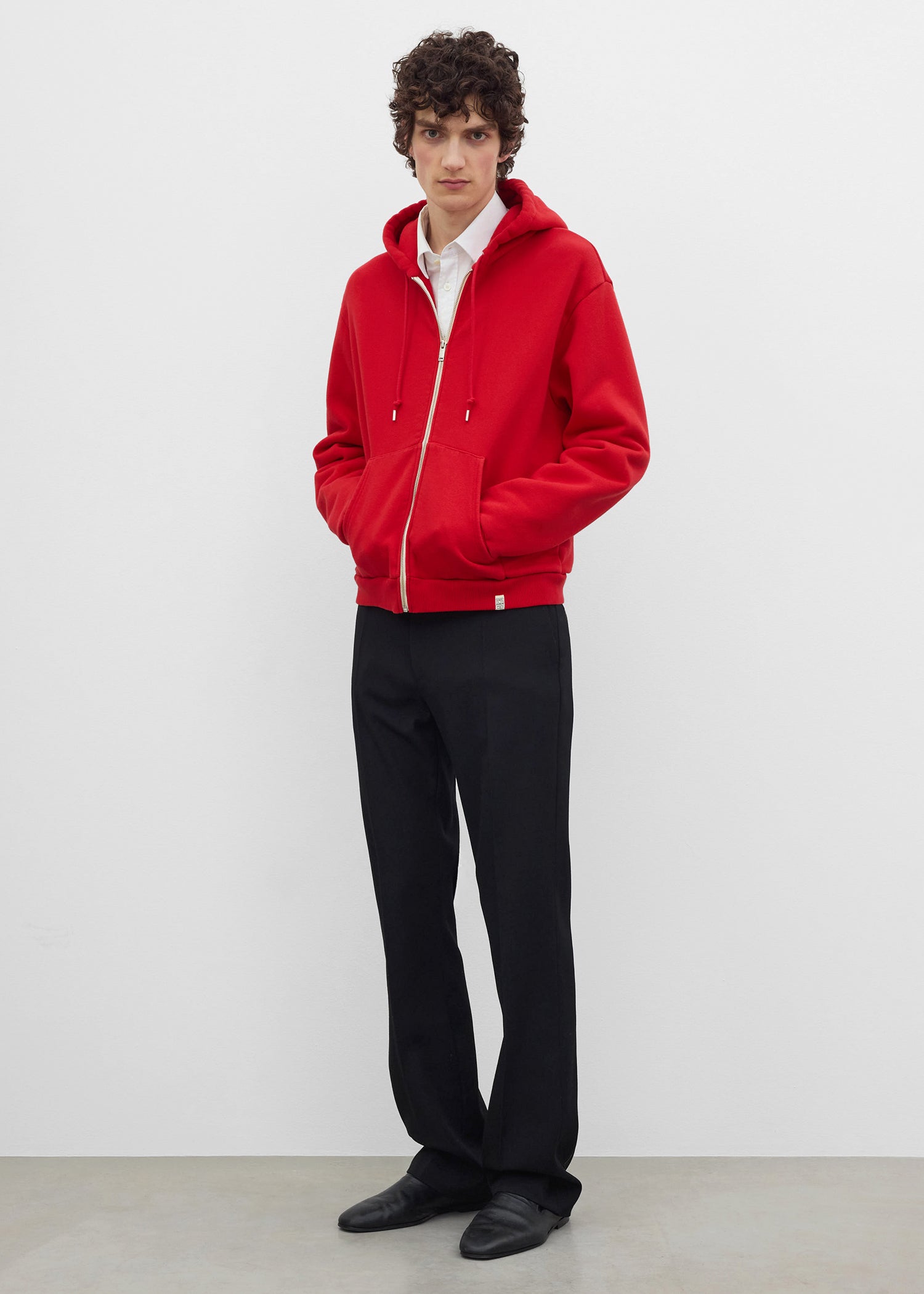 Zip hoodie red