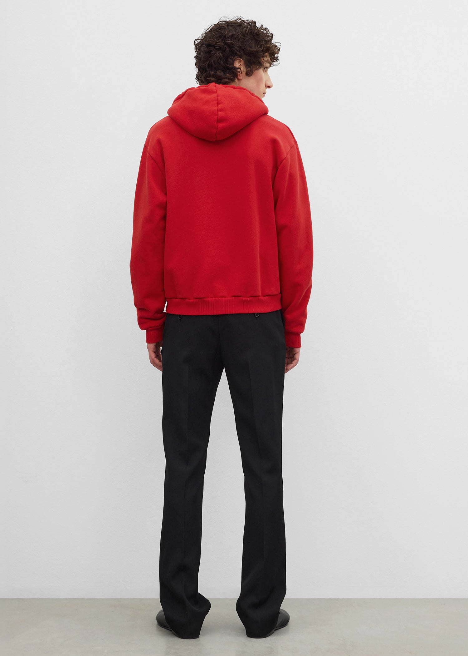 Zip hoodie red