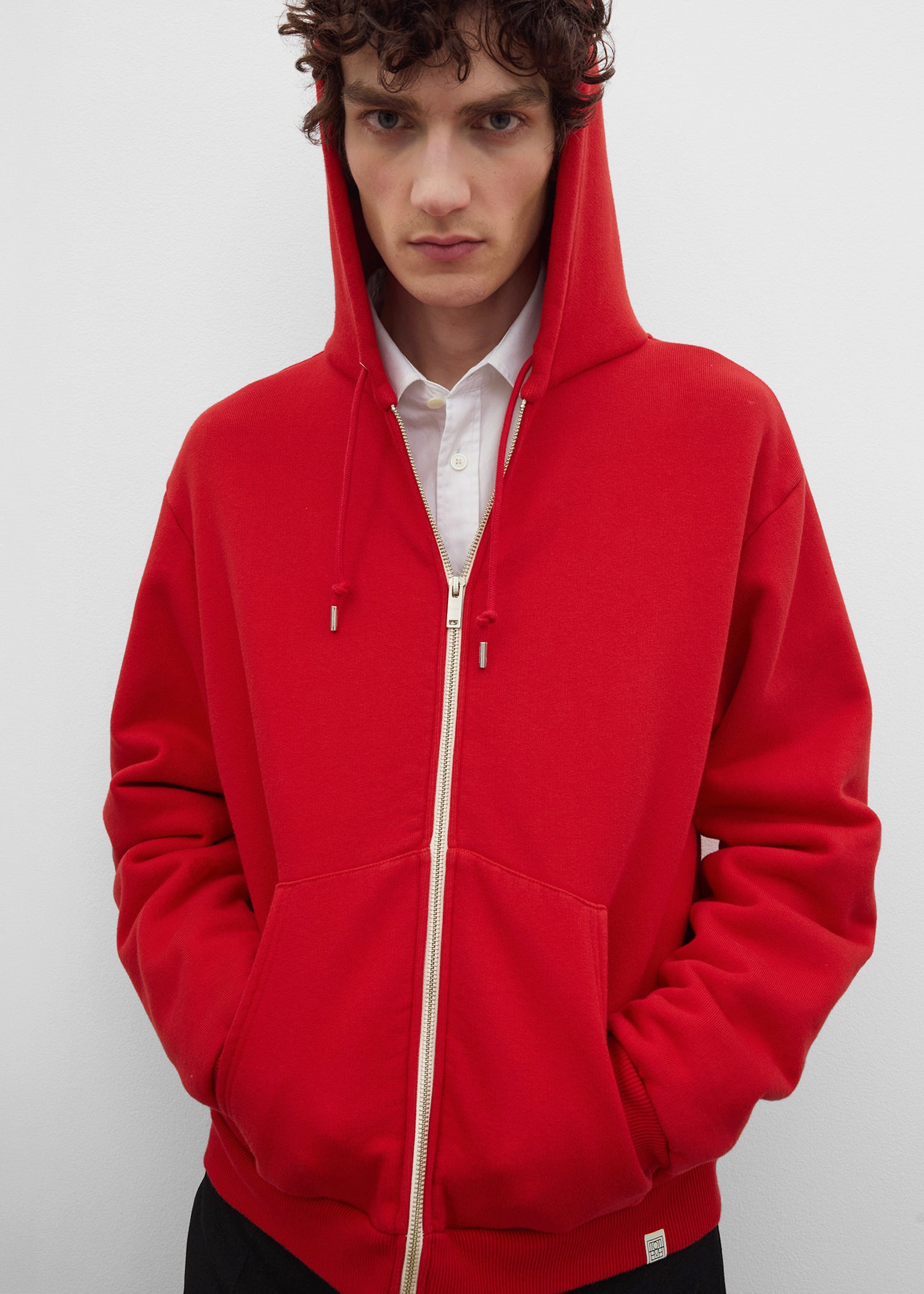 Zip hoodie red