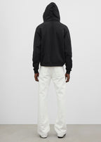 Zip hoodie washed black