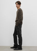 Camel hair crew brown melange