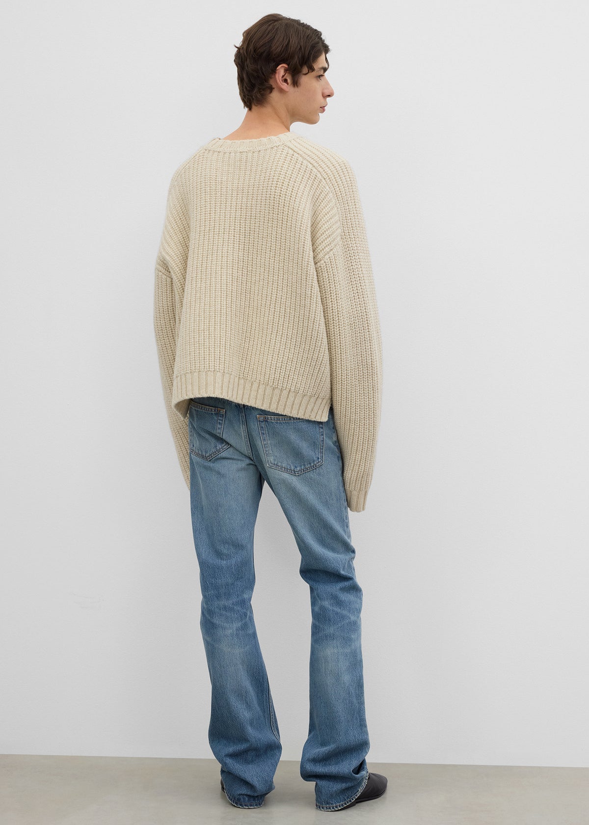 Rib crew off-white